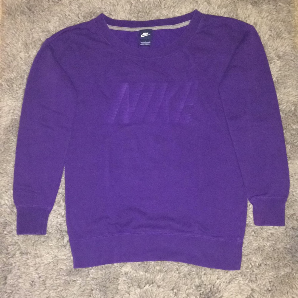 Nike sweatshirt, size small, purple